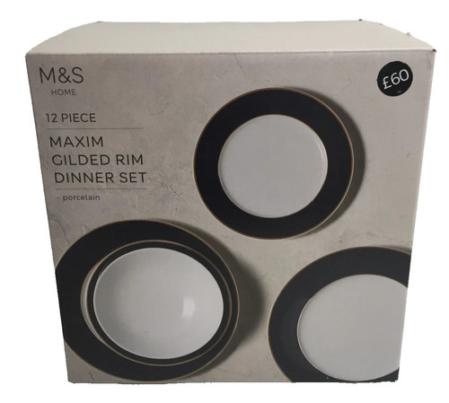 Home piece maxim gilded - m&s, 12