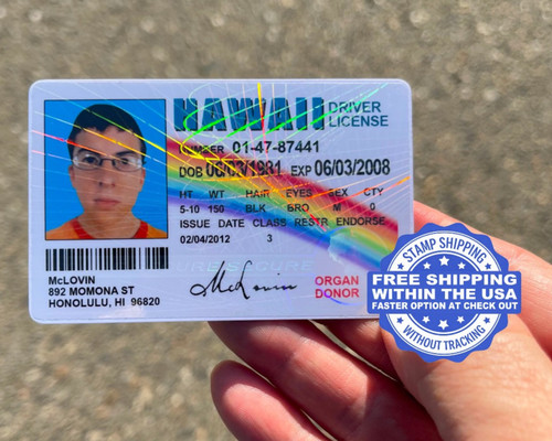 Mclovin id card - card, movie