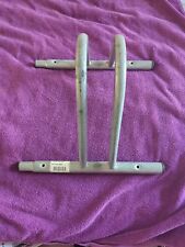 Cycle Floor Stand. Silver Coloured. Metal. Interlocking 