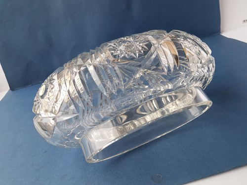 Old glass vase - old, hand-cut