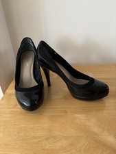 Autograph Ladies Insolia Black Stiletto Shoes Wide Fit U.K. 4
