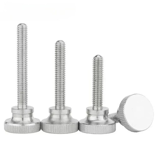 Thumb screw knurled stainless - knurled,