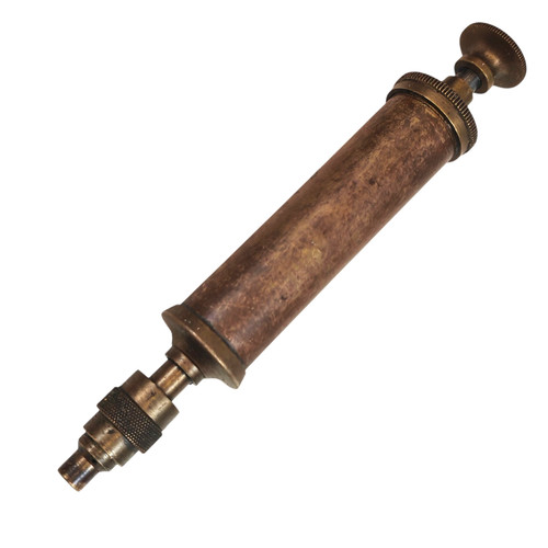 Vintage brass grease gun - vintage,