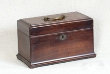 Antique Mahogany Tea Caddy - 3