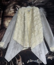 Ladies Grey suede Fur-Lined
