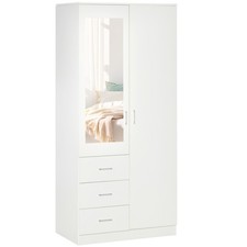HOMCOM 2-Door Wardrobe w/