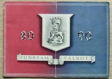 SUNBEAM TALBOT 80 & 90 Car