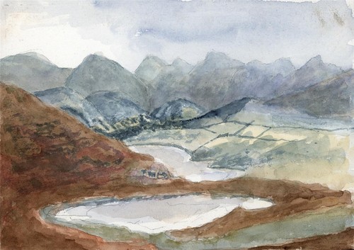 Scottish loch landscape - loch,
