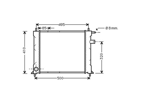 Rover radiator 214 - 214, gsi/si