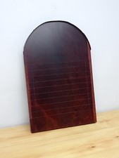 Vintage 1950s Shove Ha’penny Solid Mahogany Game Board - No Coins / Tokens