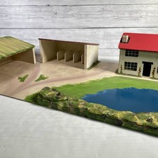 Vintage Binbak Wooden Model Farm Buildings