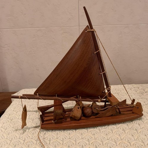 Vintage sailing ship boat - , wood