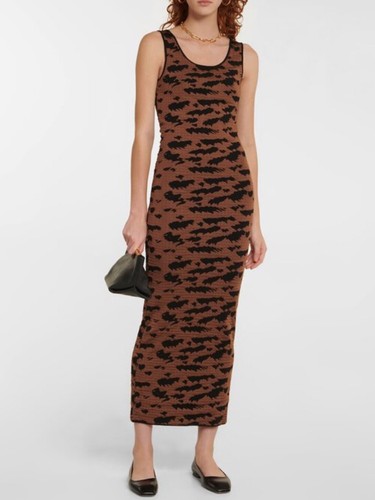Nanushka leanor jacquard black - nanushka,