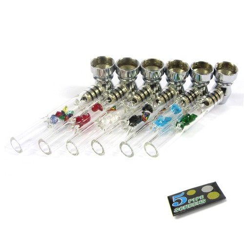 Smoking pipes metal glass - smoking,