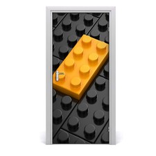 Tulup doorsticker 95x205cm decorative sticker - Lego wall