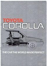 Toyota Corolla 1983-85 UK Market Sales Brochure GL Saloon Hatchback DX Estate