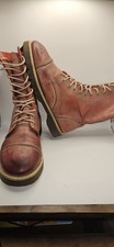 Rare Dr. Martens 1490 2B34 Rose Rubbed Leather 10-Eye Boots UK 8 EU 42 US 9