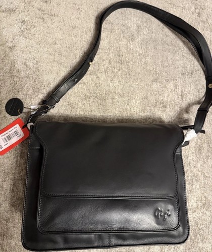 Black leather shoulder bag - ,