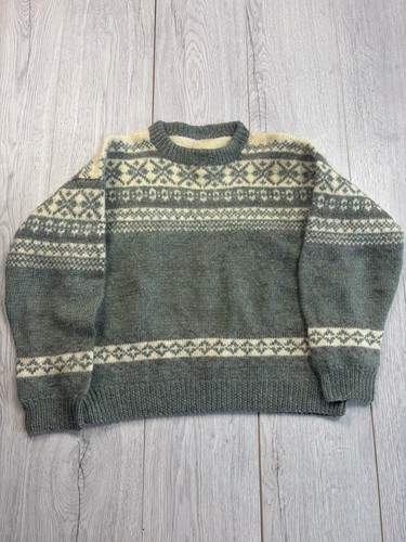 Vintage wool fair isle sweater - wool,