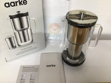 Aarke Purifier Water Filter Jug 1.2L/5 cups Glass & Stainless Steel