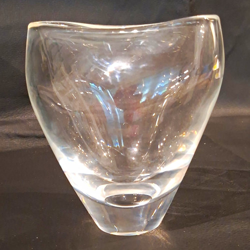 Steuben glass vase signed - steuben,