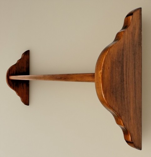 Handmade wall shelf solid - wall, 23"