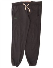 SUPERDRY Womens Tracksuit Trousers Joggers UK 16 Large  Grey Cotton CJ10