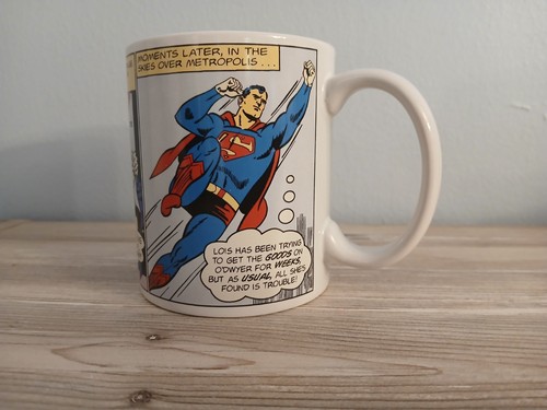 Superman comic strip mug - comic,