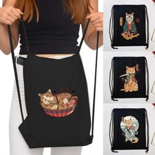 Drawstring Bags Gym School Swimming Bag Kids PE bag Rucksack Adults Backpack