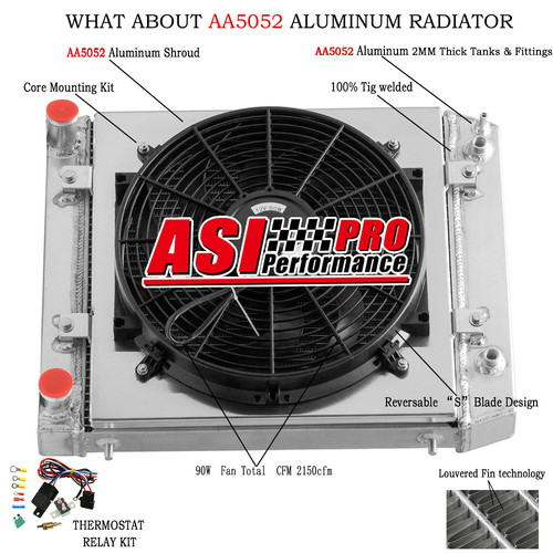 3rows radiator shroud fan - radiator,