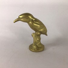 VINTAGE SOLID 3 1/2” TALL BRASS ORNAMENT POSSIBLY A CAR MASCOT EB14JH