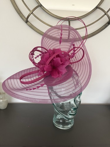 Magenta plum fascinator new - magenta,