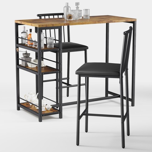 Bar table and stools - table, set