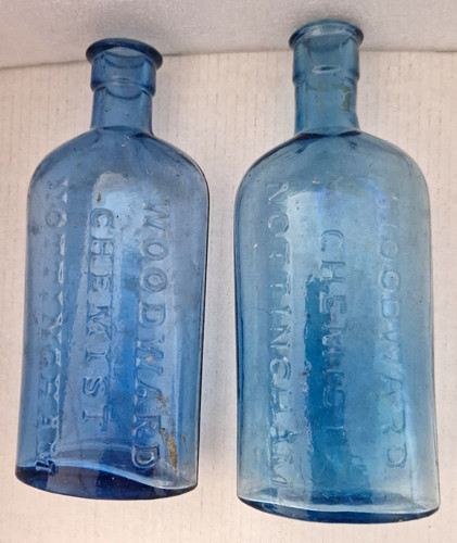 Victorian blue glass - victorian,