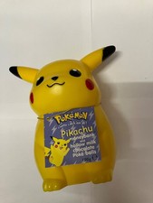 VINTAGE POKEMON PIKACHU YELLOW MONEY BOX PLASTIC EX CONDITION