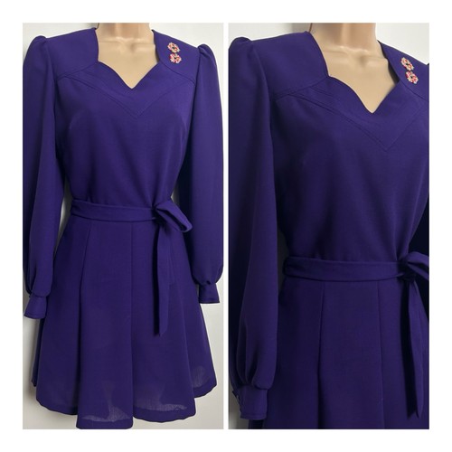 Vintage late 1960s purple wool - 1960s,