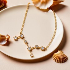 Gold Astrology Pendant