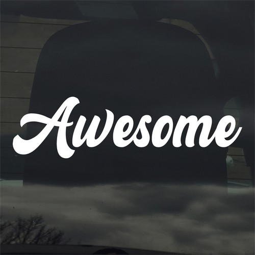 Awesome sticker decal cute - sticker,