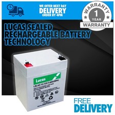 Lucas 12V 5AH (Replace 4AH 4.5AH 5AH) AGM/GEL  Rechargeable Battery