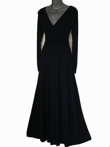 Black long full length maxi - black,