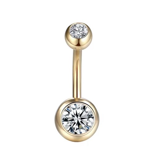 Gem navel belly bar - belly,