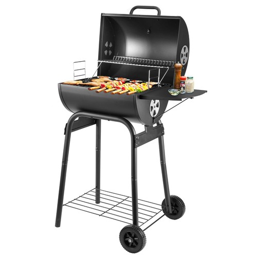Charcoal bbq grill smoker with - charcoal,