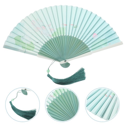 Delicate bamboo folding fan - delicate,