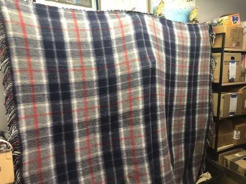 Vintage wool throw blanket - wool, throw,