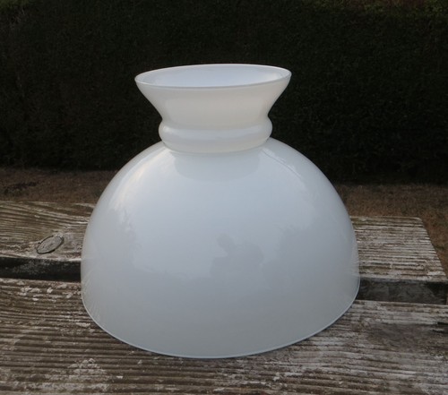 White opal glass domed - white/opal,