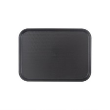 12x16" BLACK FAST FOOD TRAY