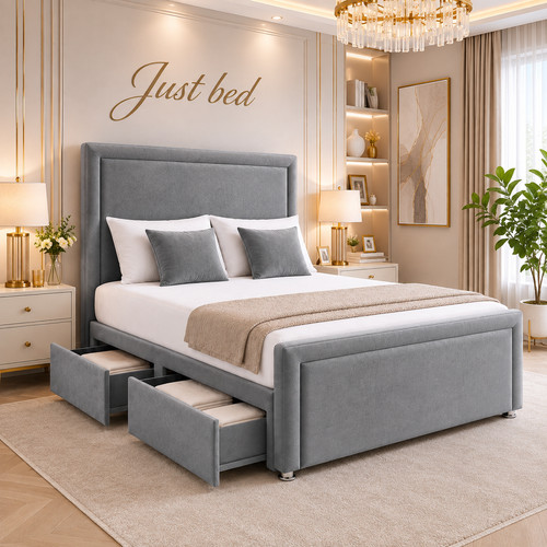 Carla divan storage bed - storage, set