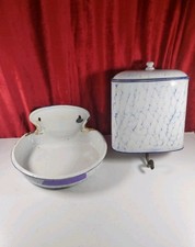 Vintage French Enamel Lavabo Garden Sink