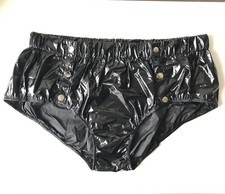 Soft Shiny Button Pants XL