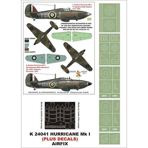 Hawker hurricane mk - 1:24,